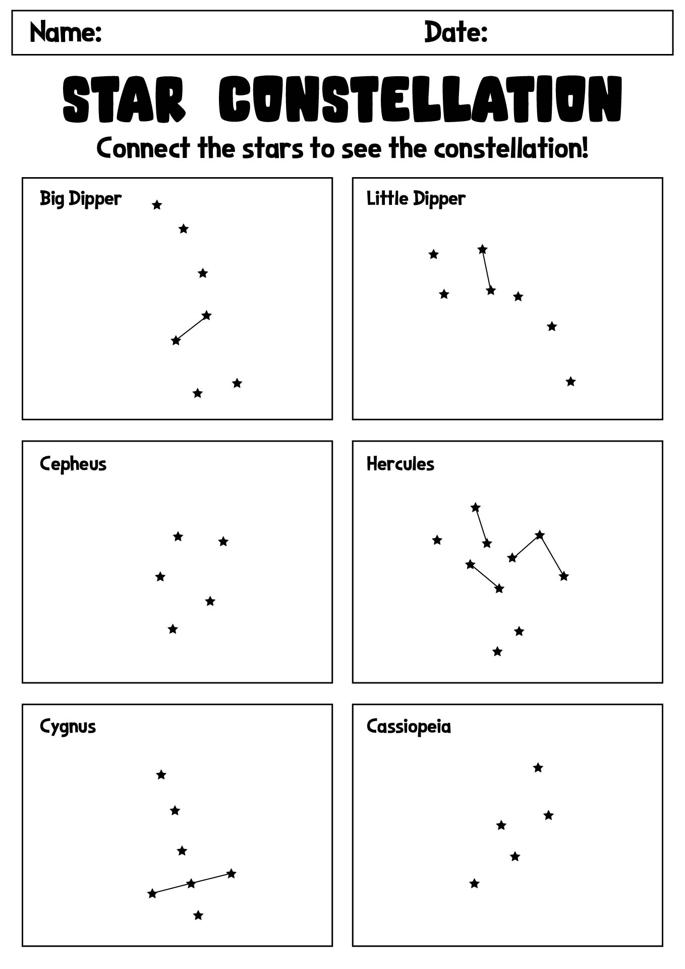 15 Constellation Connect The Dots Worksheet Free PDF At Worksheeto