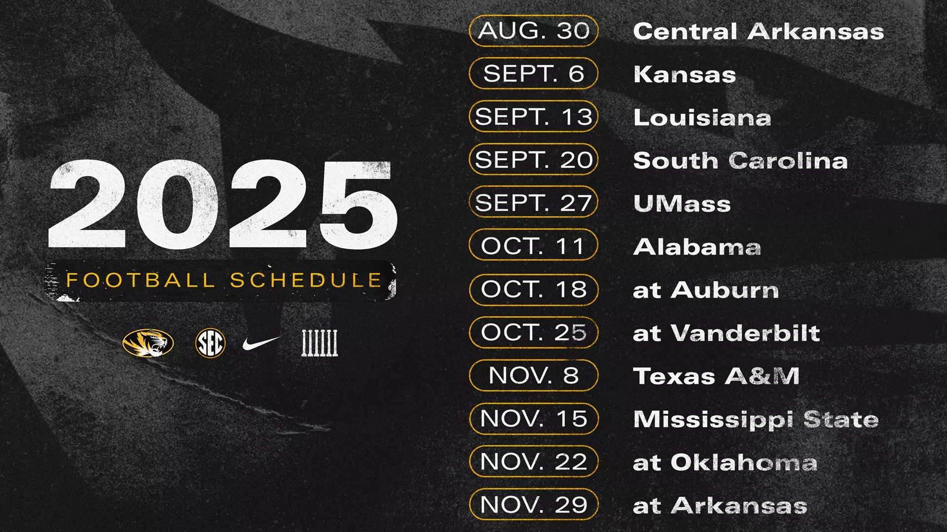 Michigan State 2025 Printable Football Schedule