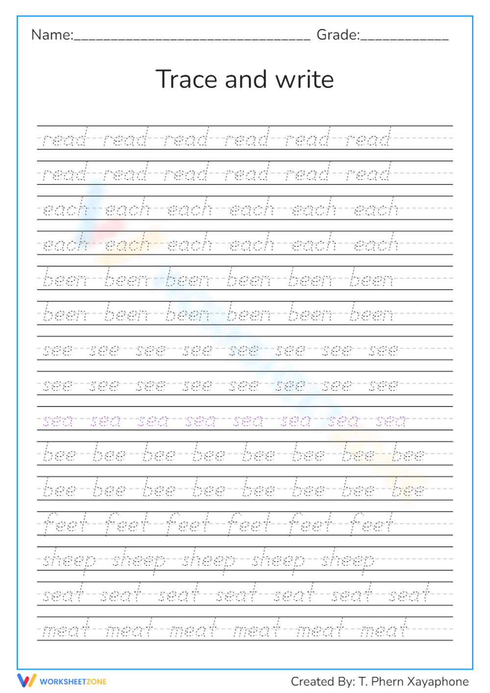 250 Free Printable Neat Handwriting Practice Sheets For All Ages Worksheets Library