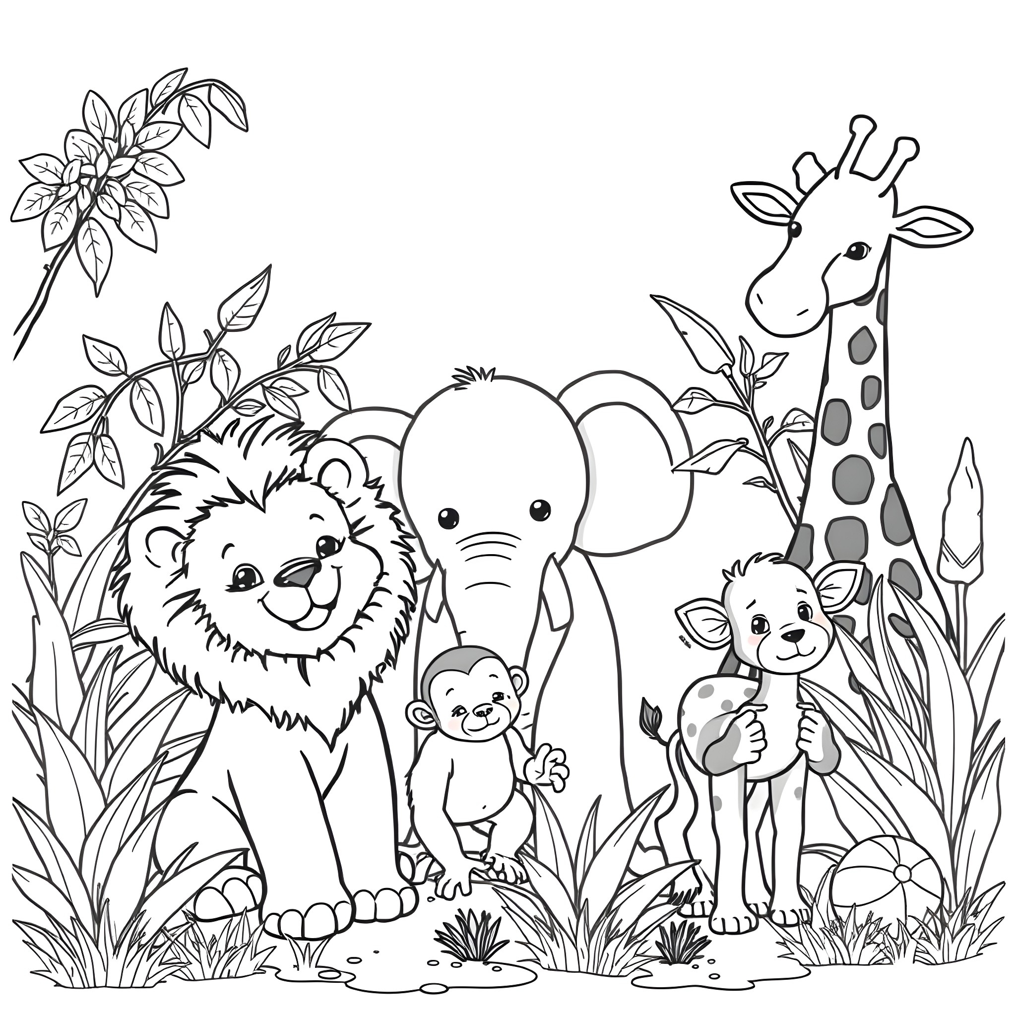 Animal Coloring Pages For Kids Printable