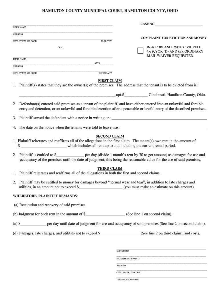 3 Day Eviction Notice Ohio Printable Fill Online Printable Fillable Blank PdfFiller