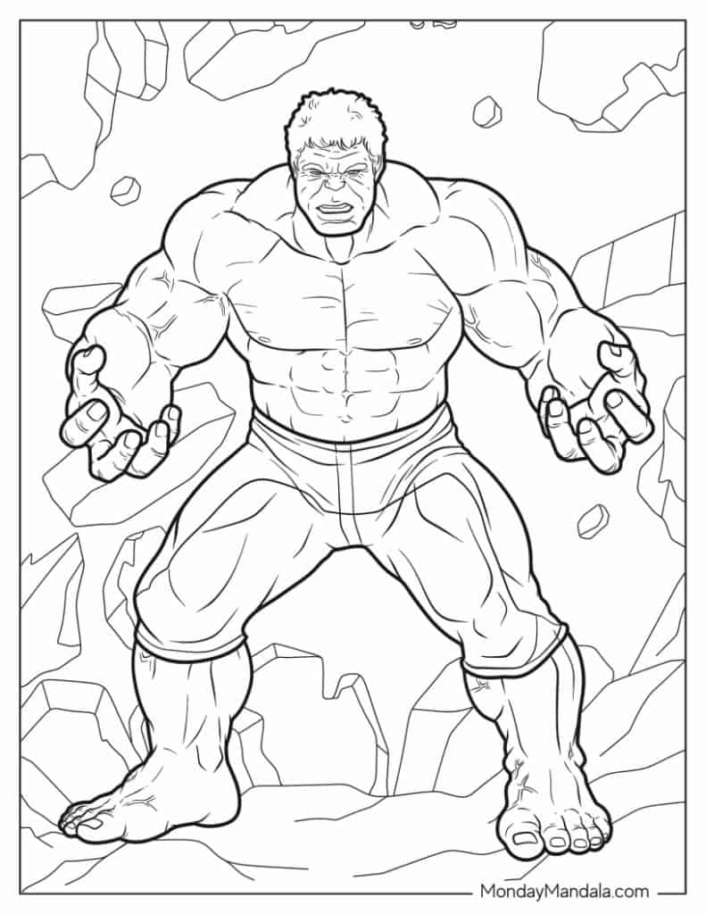 30 Marvel Avengers Coloring Pages Free PDF Printables 