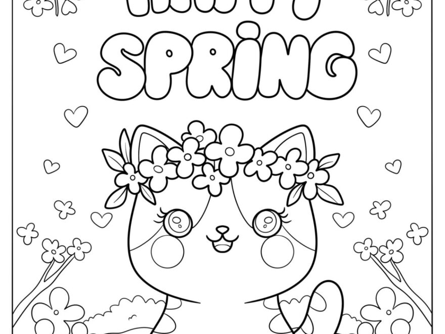 36 Spring Coloring Pages Free PDF Printables