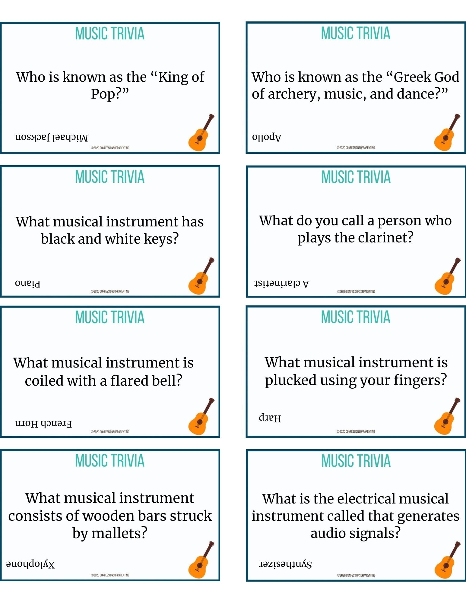 50 Music Trivia Questions Printable Music Trivia Music themed Trivia Game Music Quiz Game Music Lovers Trivia For Kids Adults Etsy
