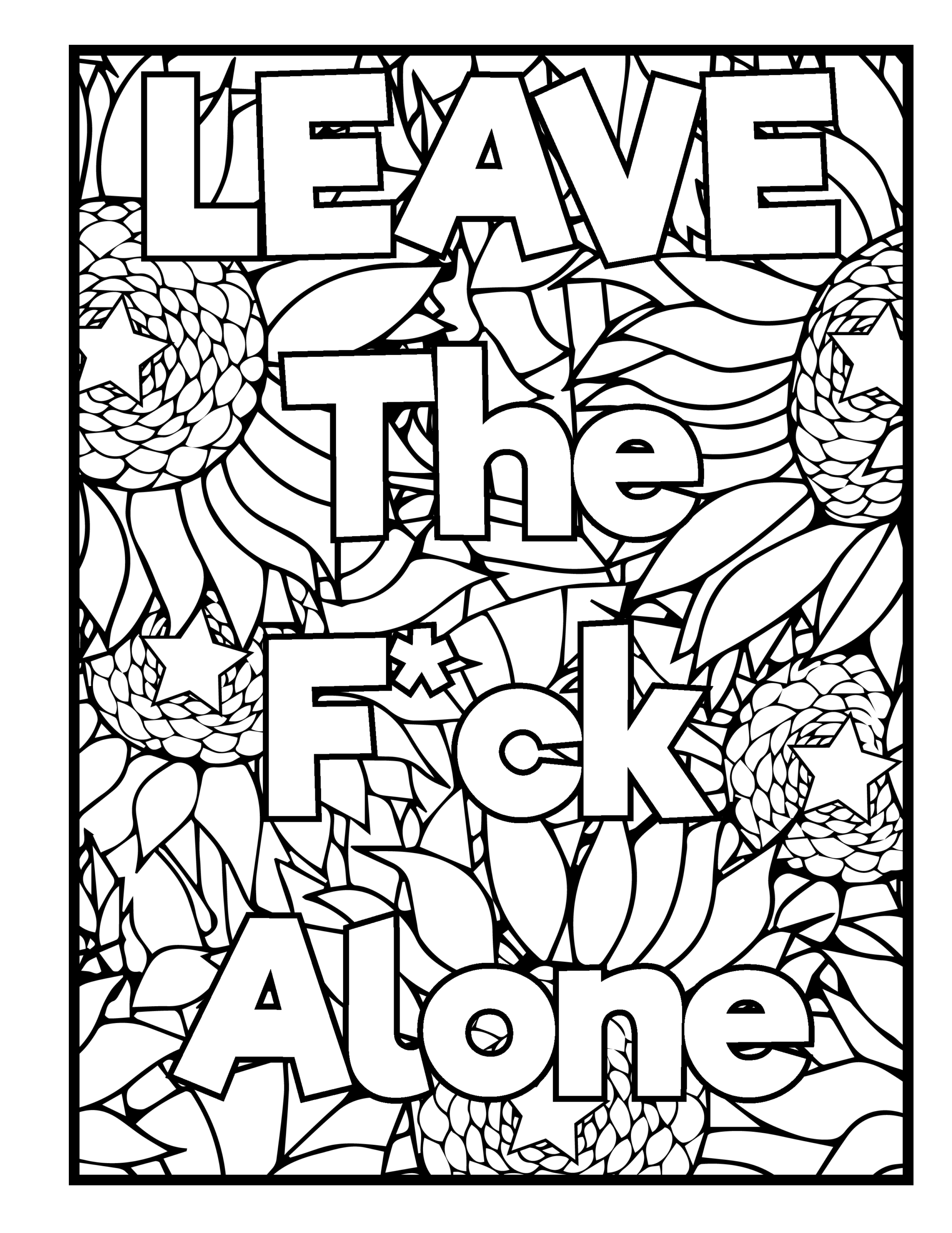 Free Printable Swear Word Coloring Pages