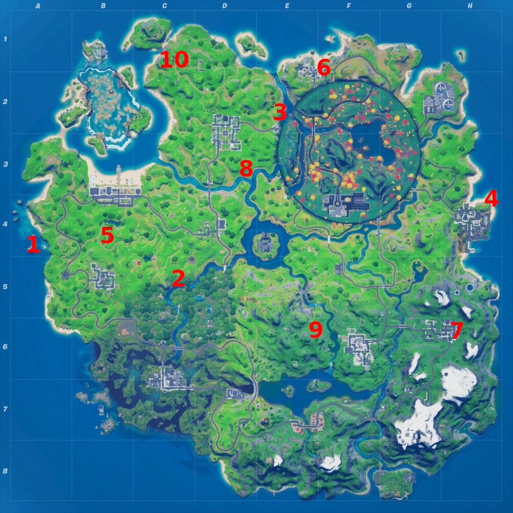 All Fortnite Season 4 Week 5 XP Coin Locations