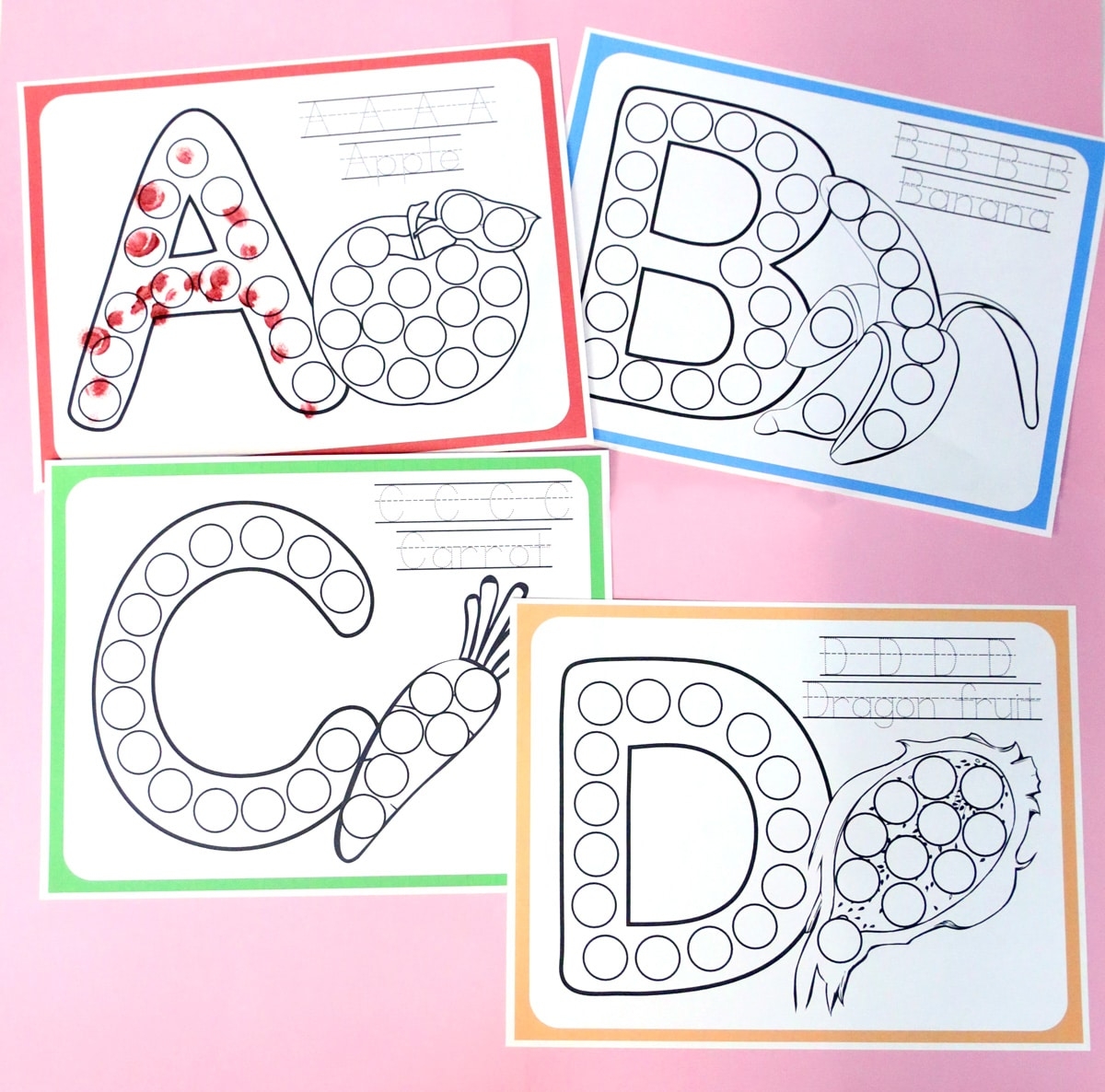 Alphabet Do A Dot Printables Moms And Crafters