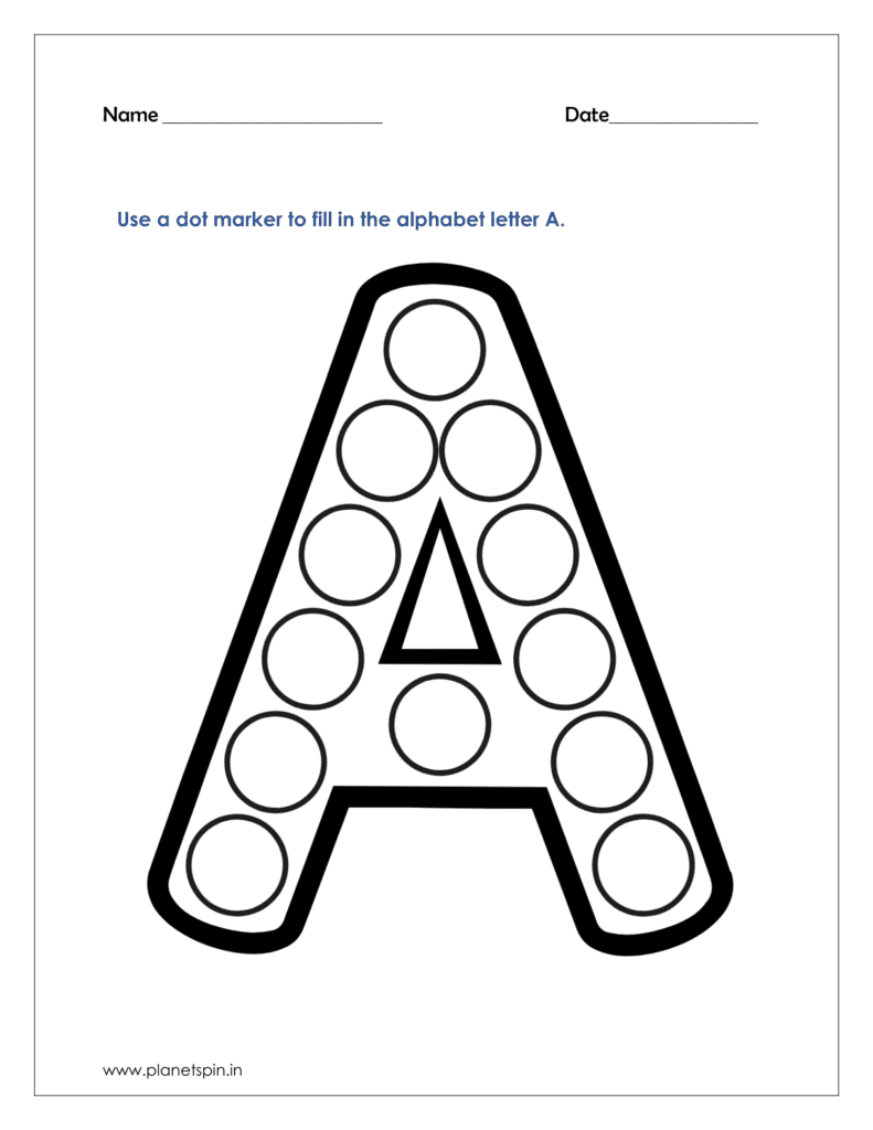 Alphabet Dot Marker Printables Free Planetspin in