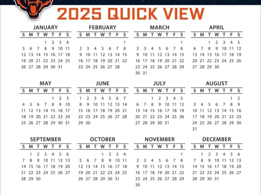 Amazon Turner Sports Chicago Bears 2025 Box Calendar 25998053033 Sports Outdoors