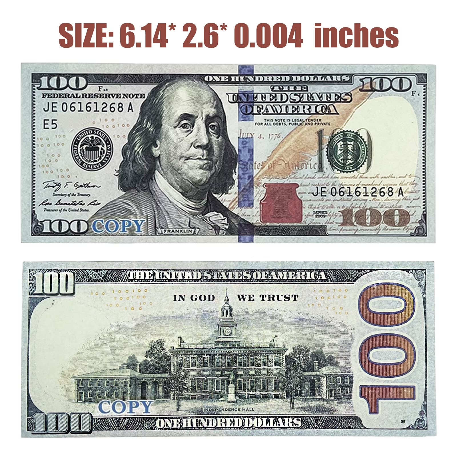 Prank 100 Dollar Bill Printable