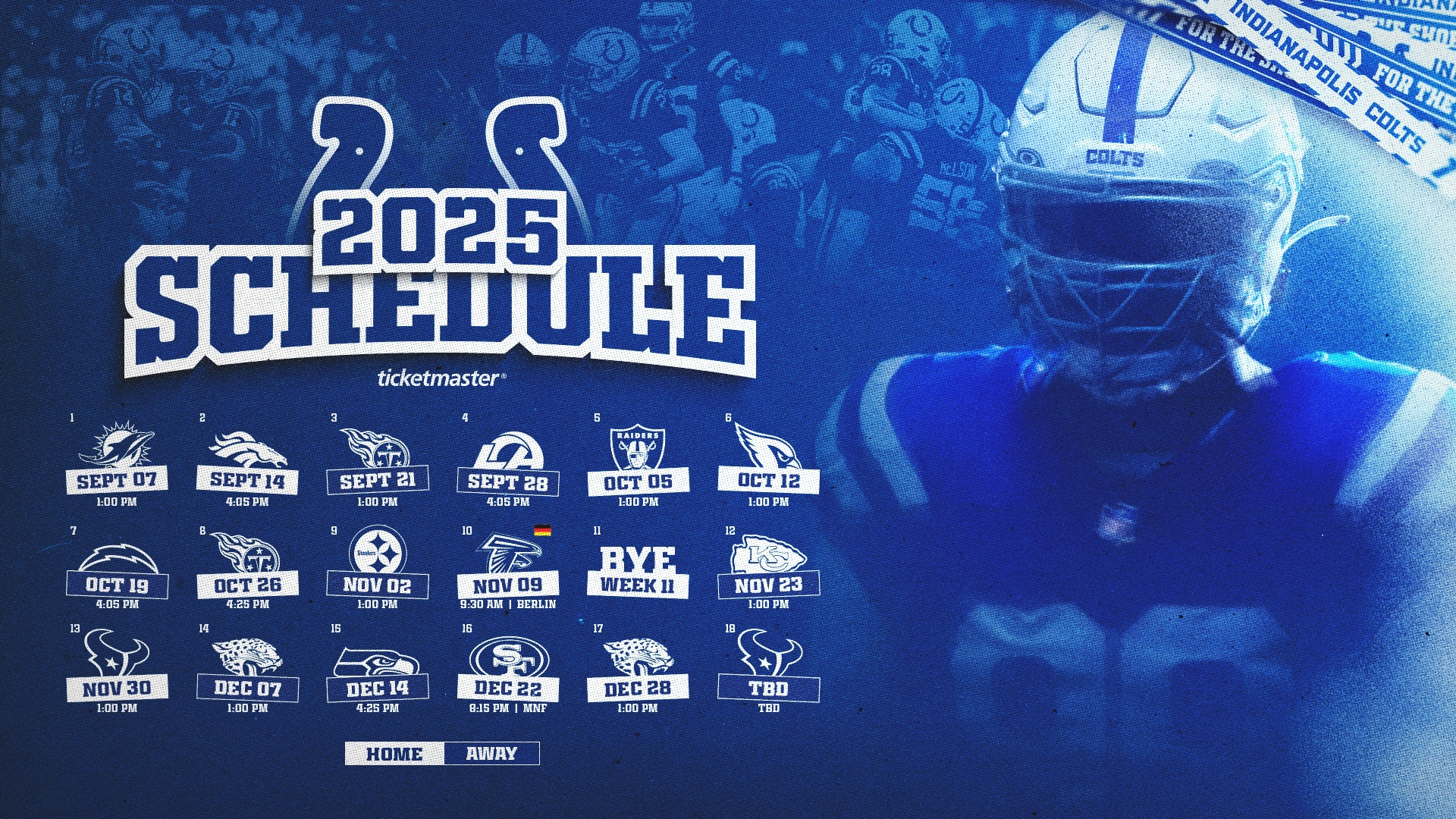 Colts Schedule Indianapolis Colts Colts
