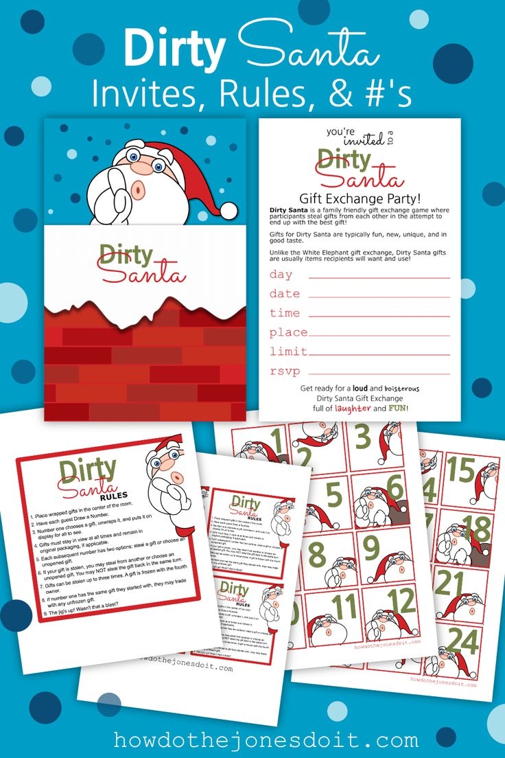 Dirty Santa Rules And Numbers