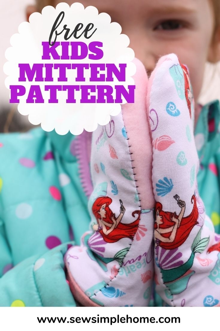 Easy Kids Mittens Free Pattern Sew Simple Home