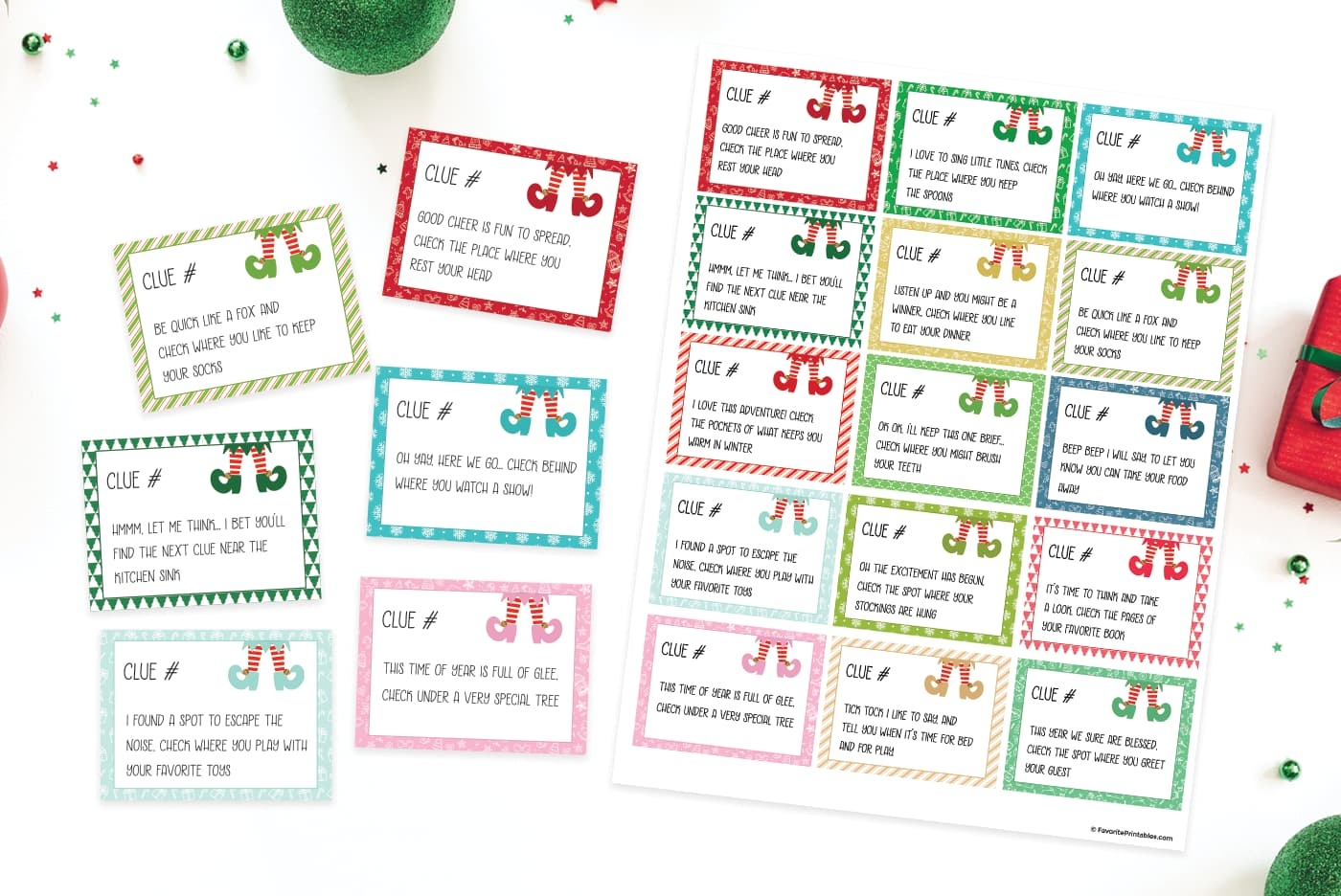 Elf On The Shelf Scavenger Hunt FREE Printable Game Favorite Printables