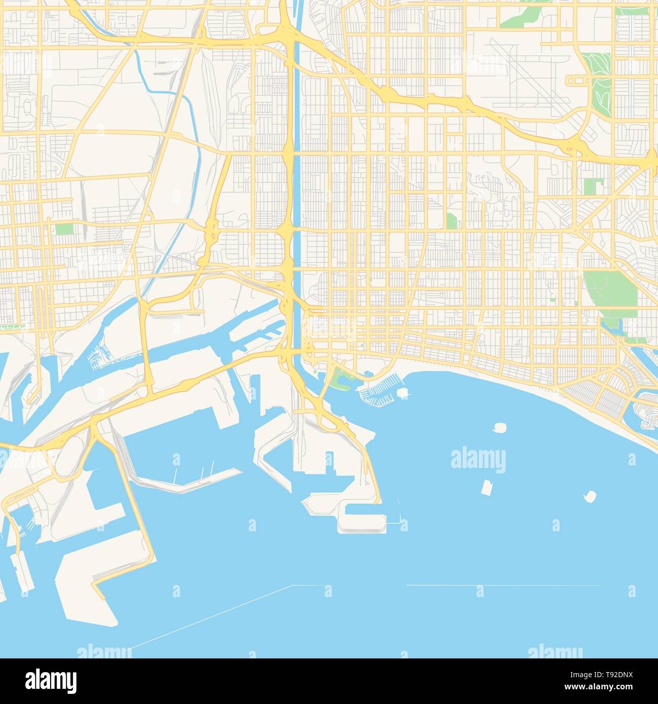 Printable Map Of Long Beach Ca