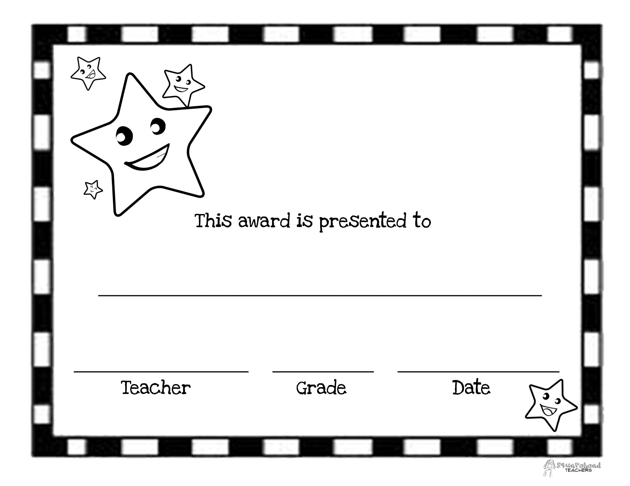 End Of The Year Awards 44 Printable Certificates Squarehead Teachers