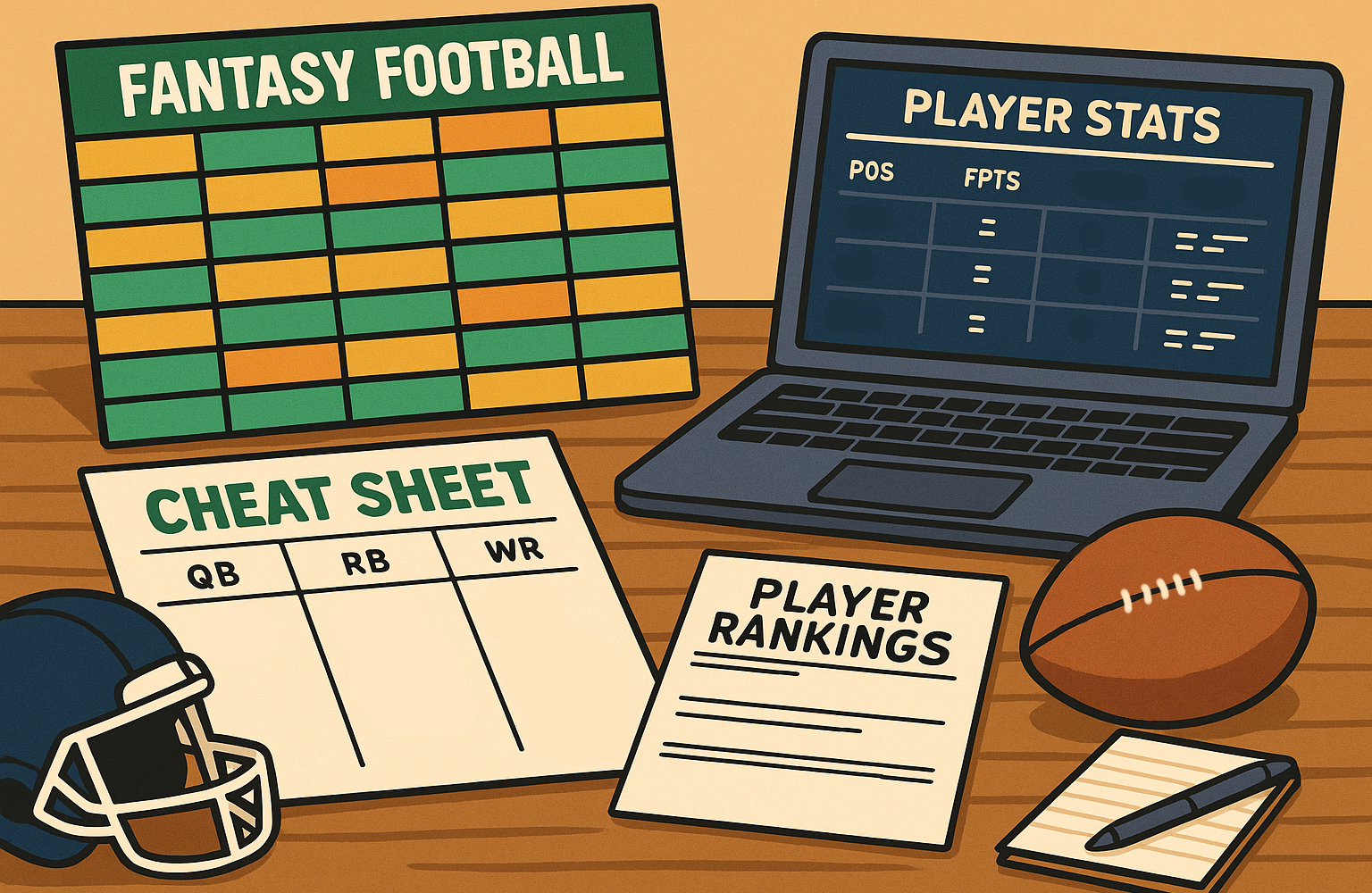 Fantasy Football Cheat Sheet 2025 Printable