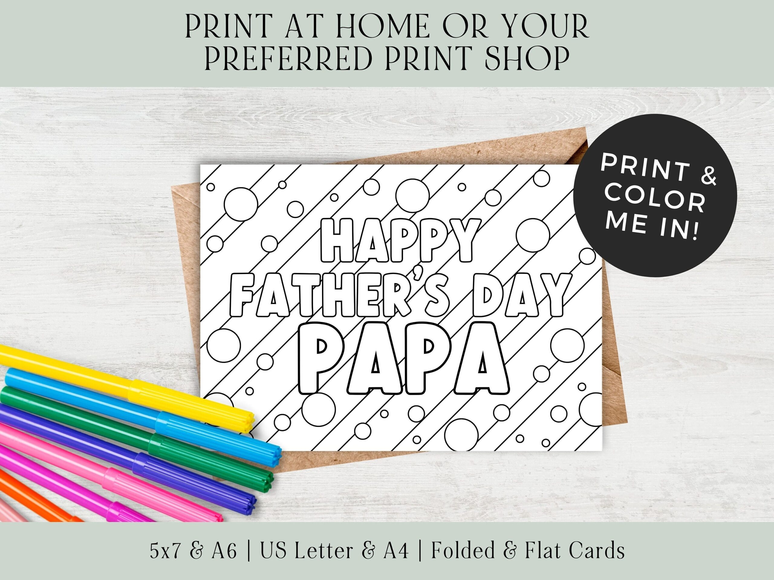 Free Printable Fathers Day Cards To Color