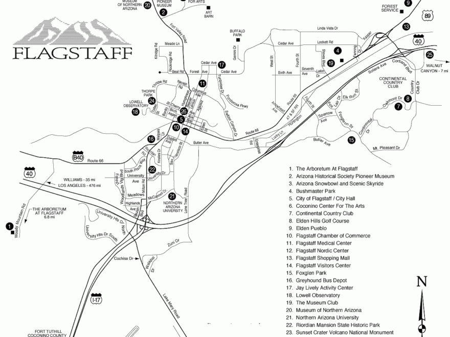Flagstaff AZ Maps Kachina Village Maps Mountainaire Maps