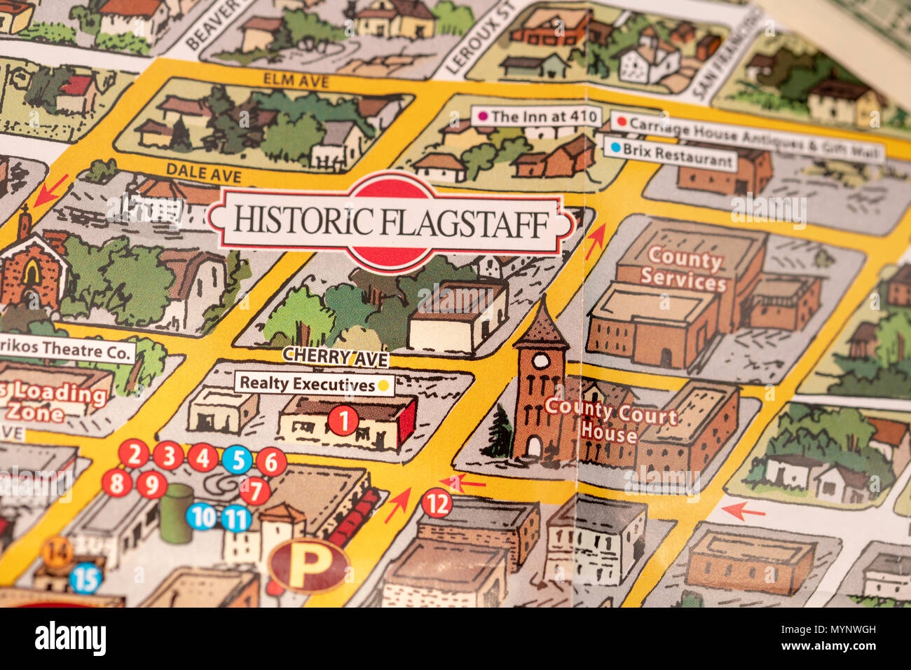 Flagstaff Map Hi res Stock Photography And Images Alamy