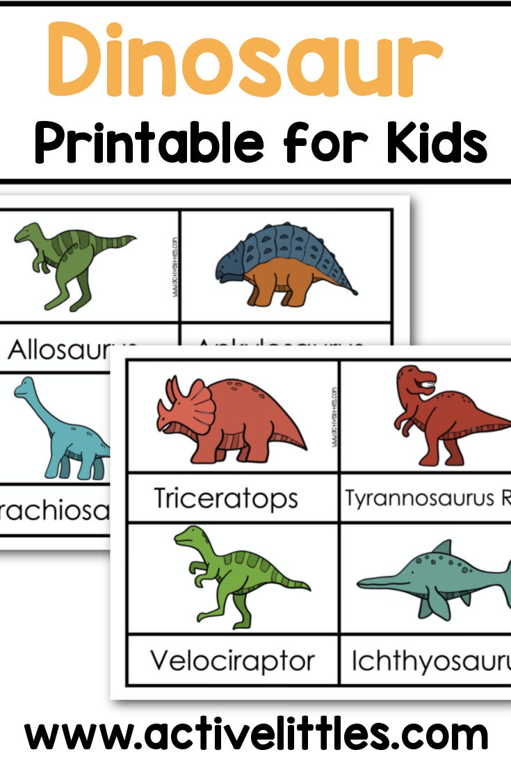 Free Dinosaur Printables Active Littles