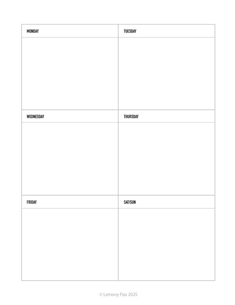 Mini Happy Planner Free Dashboard Printables