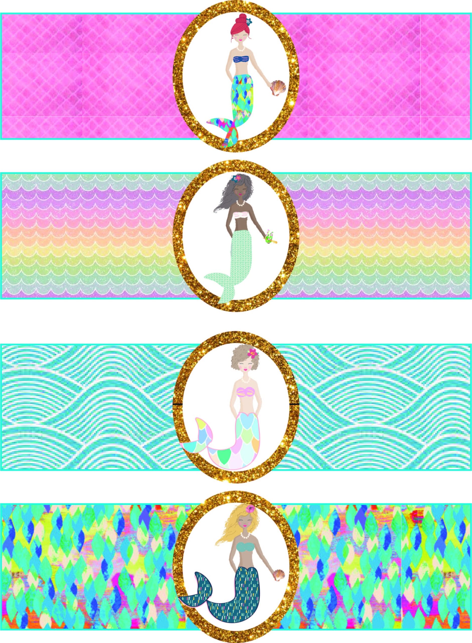 Free Mermaid Birthday Party Printables Mandy s Party Printables