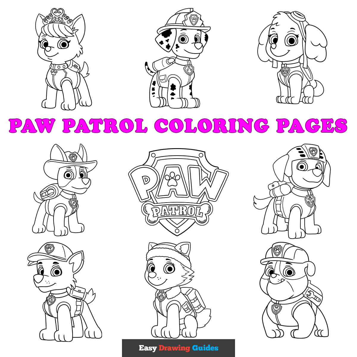 Paw Patrol Cut Outs Printable
