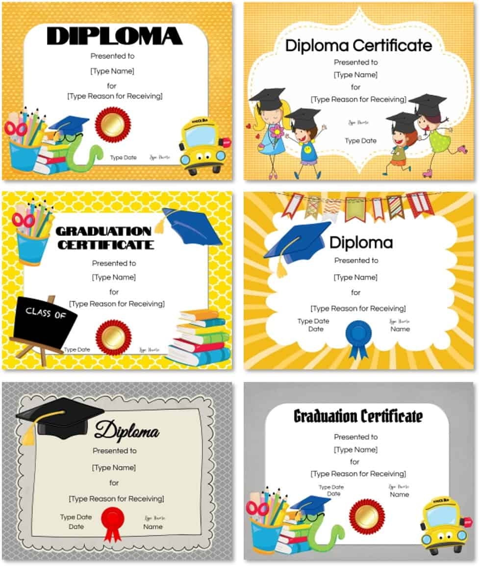 Free Printable Preschool Graduation Certificates
