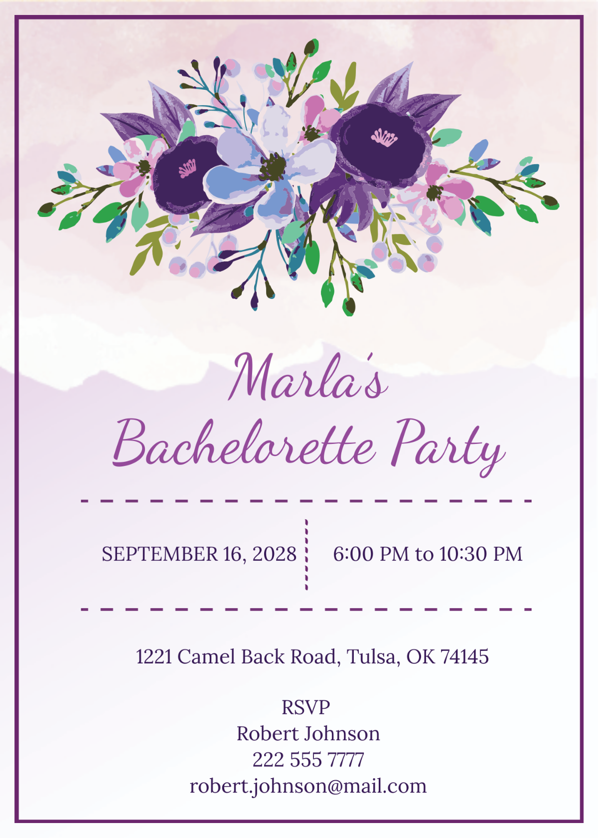 Free Printable Bachelorette Party Invitation Template To Edit Online