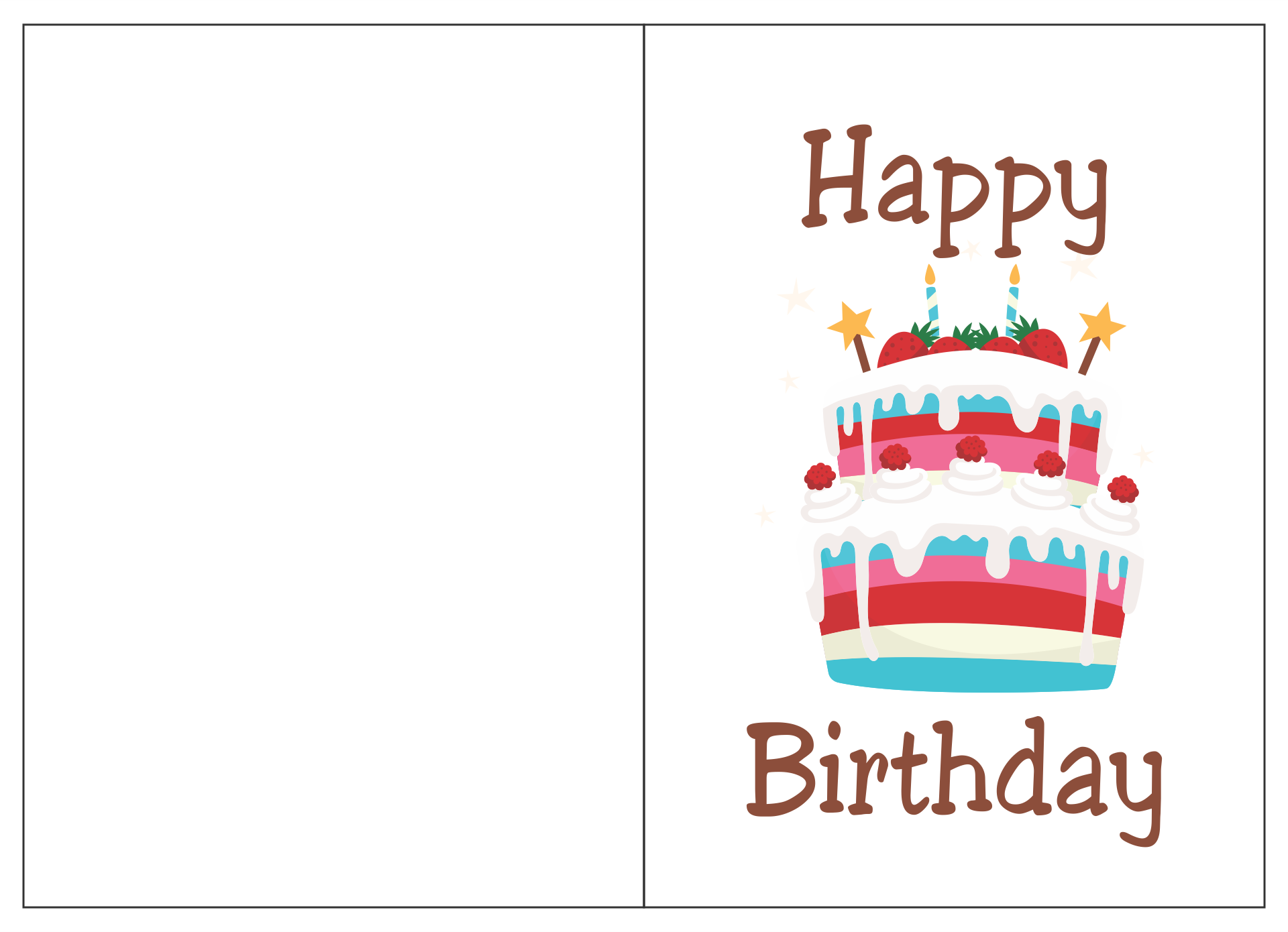 Free Printable Birthday Card Templates
