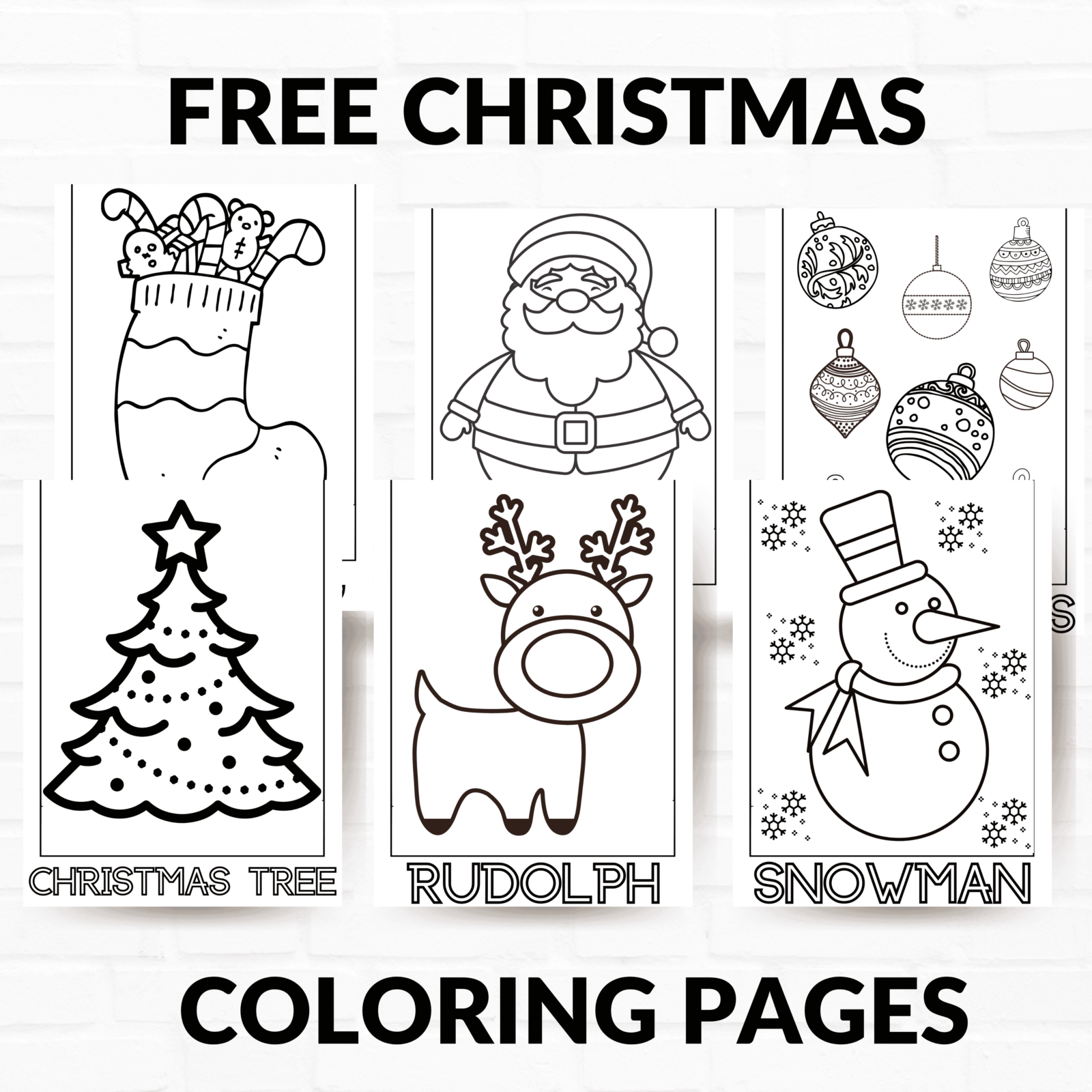 Free Printable Christmas Coloring Sheets