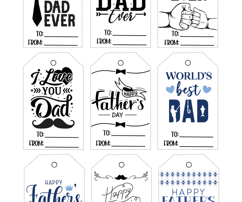 Free Printable Father s Day Gift Tags Prudent Penny Pincher