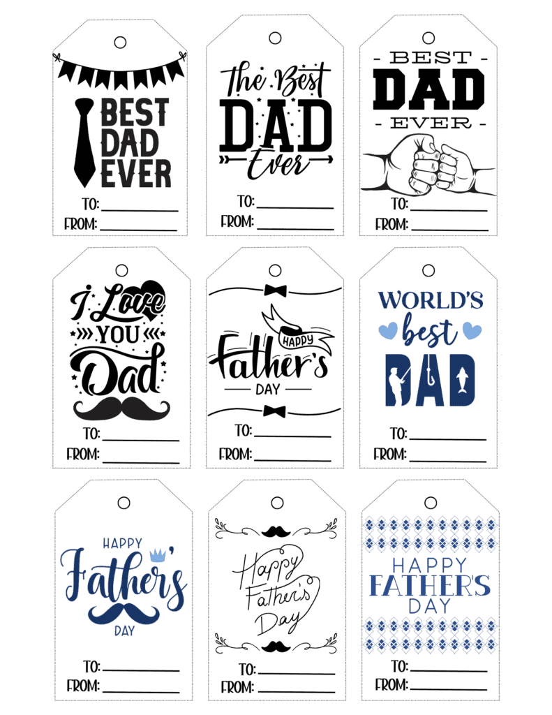 Free Printable Father s Day Gift Tags Prudent Penny Pincher