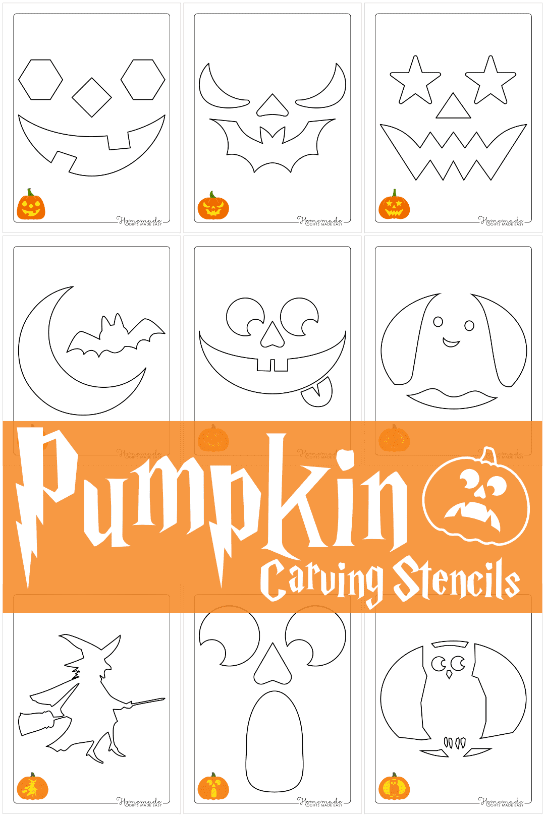 Printable Pumpkin Carving Stencils Free