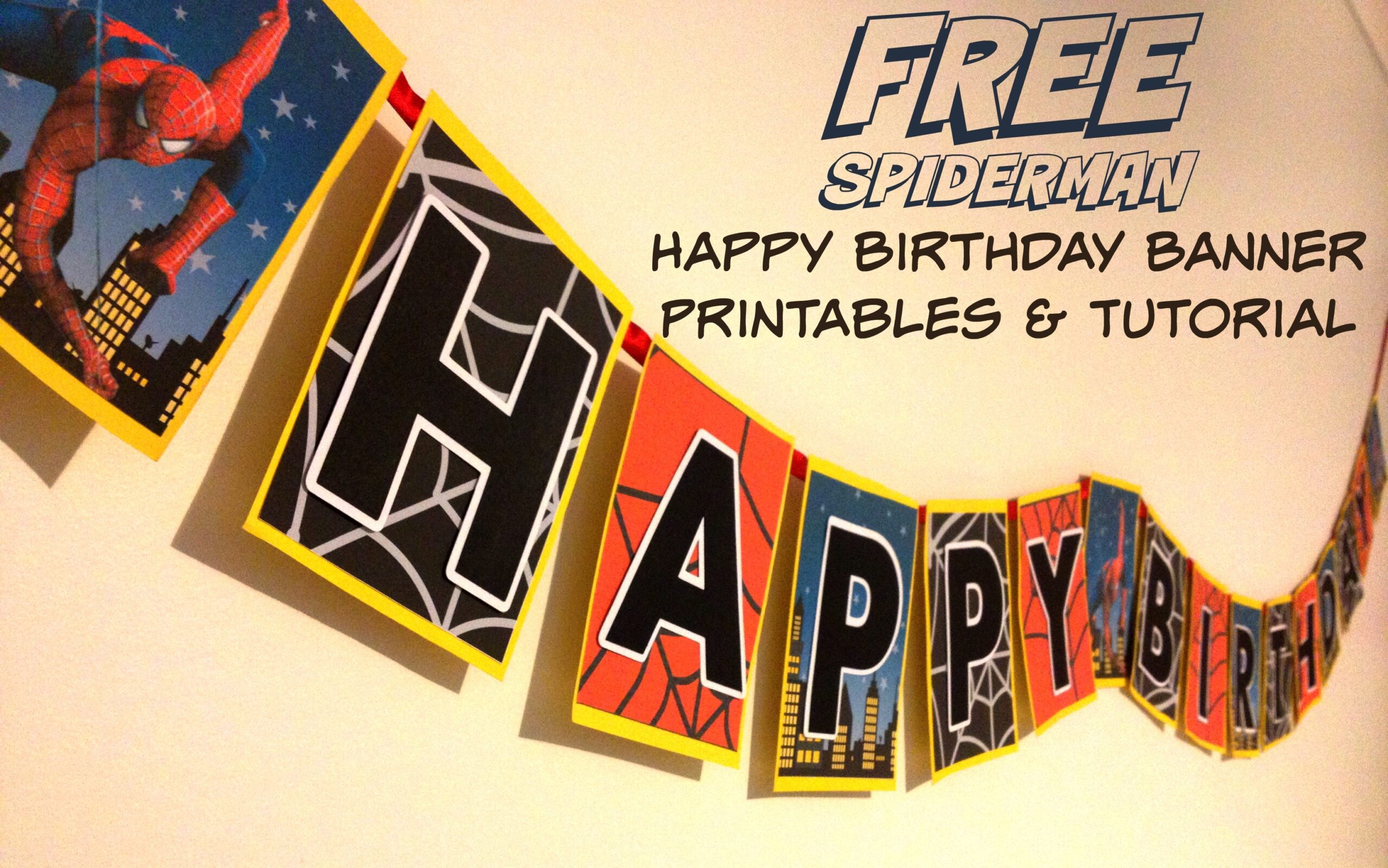 Superhero Birthday Banner Free Printable