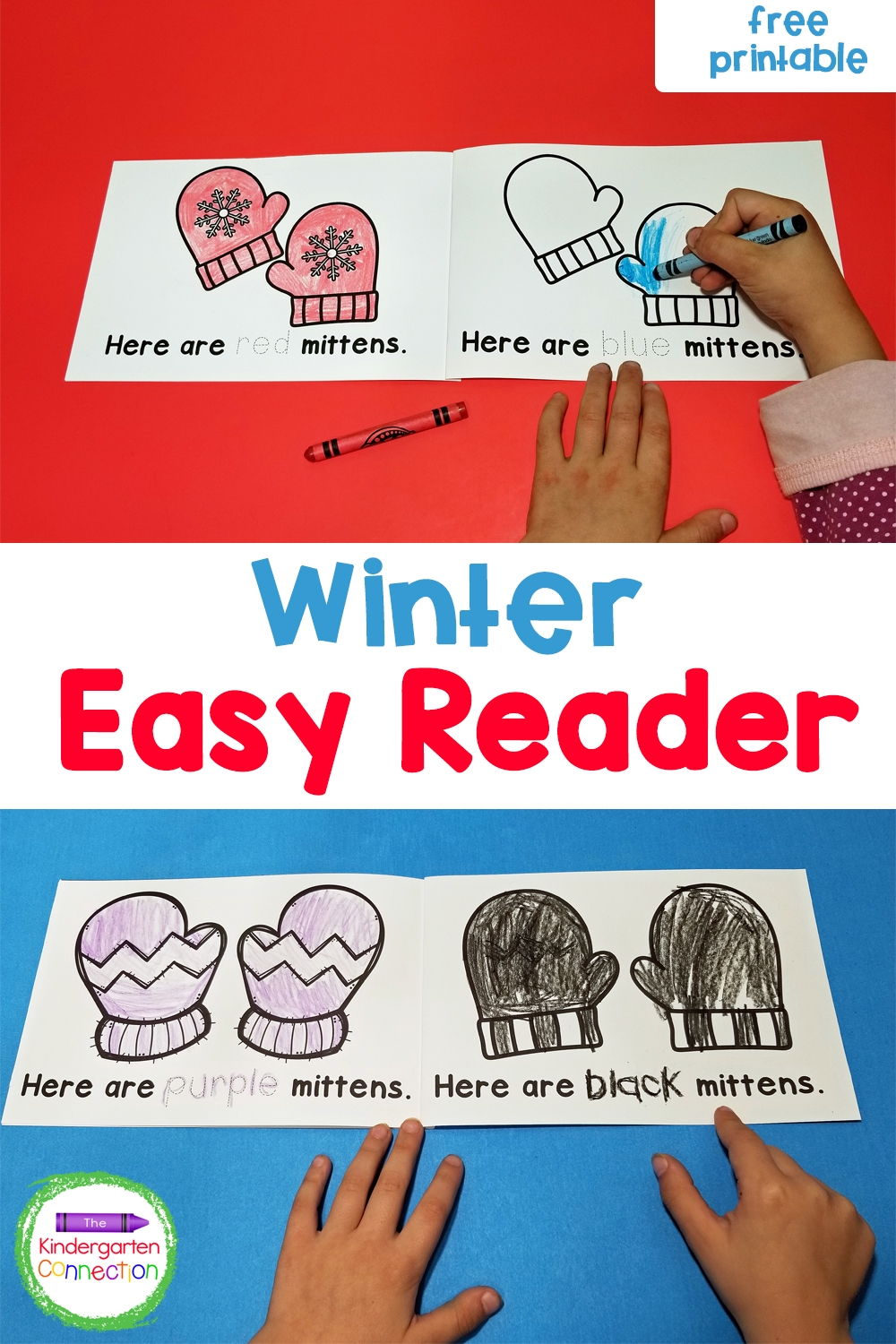 Free Printable Winter Emergent Reader For Pre K Kindergarten 