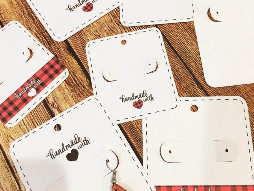 Free Silhouette Earring Card Templates Set Of 8 Silhouette School