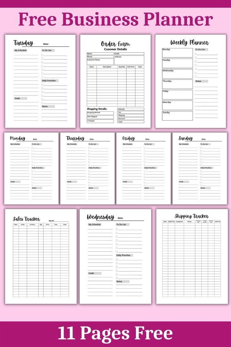 Free Small Business Planner Template Free Printable Home Business Planner Spring Aurora