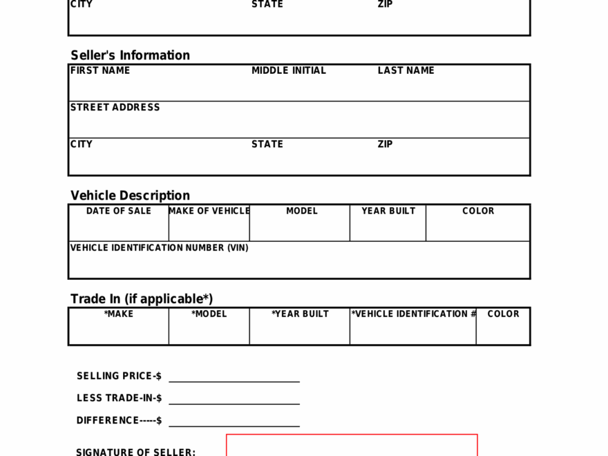 Free Tennessee Bill Of Sale Forms 4 PDF EForms