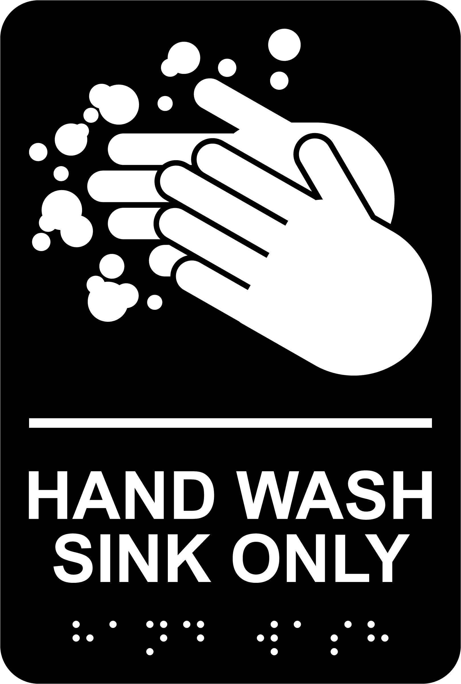 Free Printable Hand Washing Only Sign