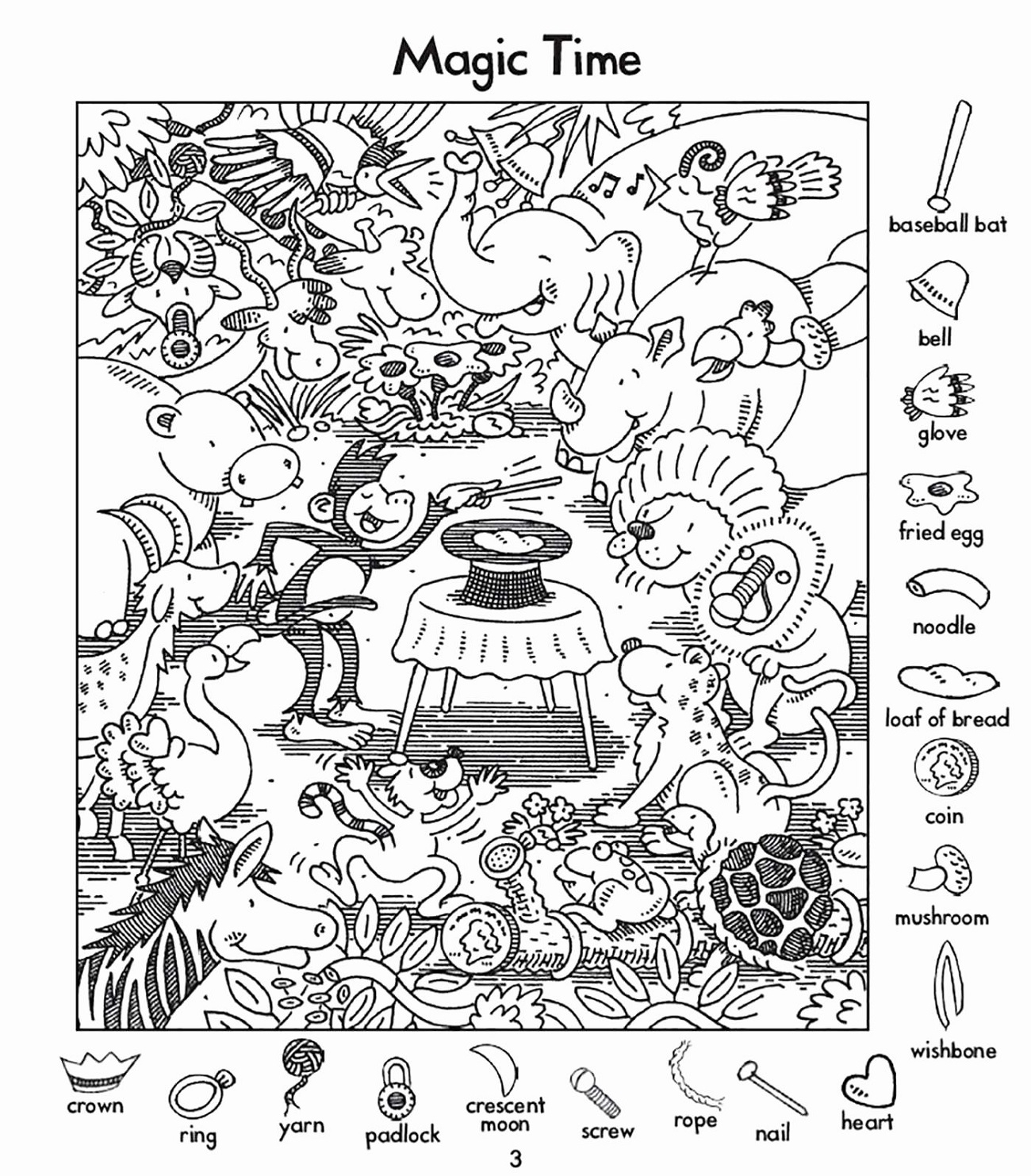 Easy Printable Hidden Pictures For Preschoolers