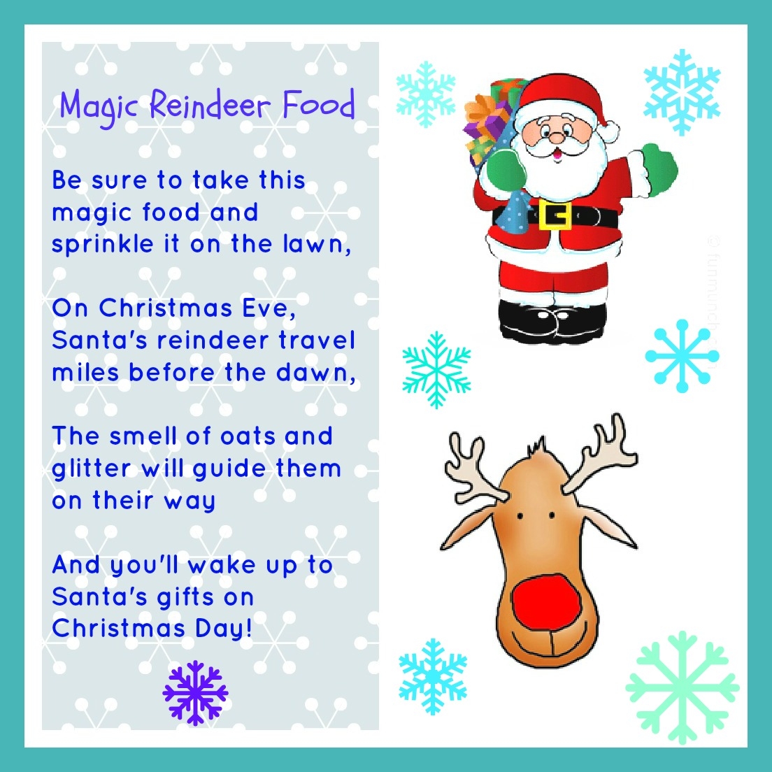 Magic Reindeer Food Free Printable