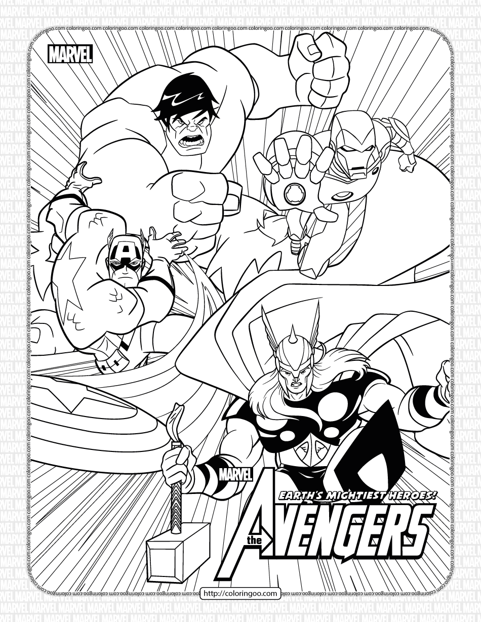 Marvel Superhero Coloring Pages Printable