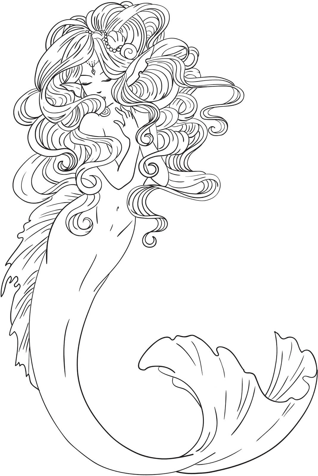 Mermaid Coloring Pages Printable Coloring Pages FREE