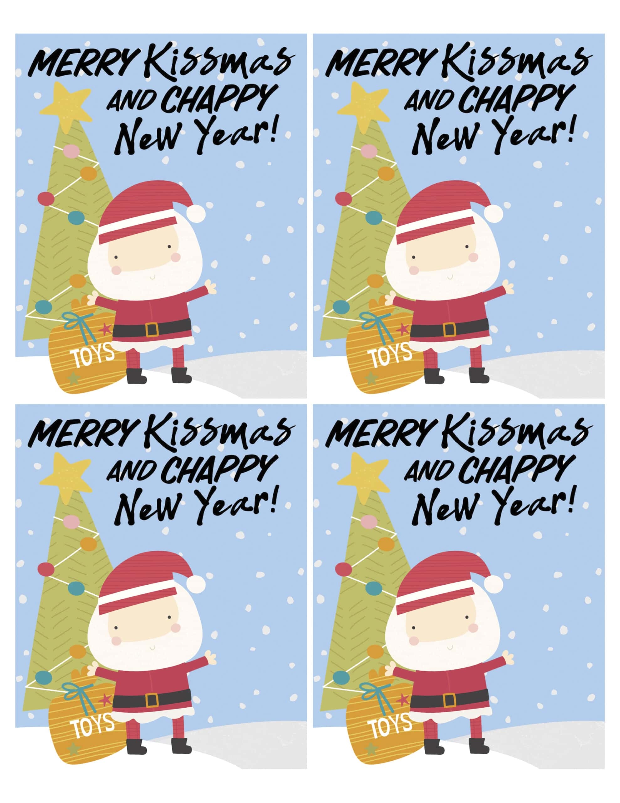 Merry Kissmas Chapstick Chappy New Year Chapstick Gift Idea Kids Activity Zone