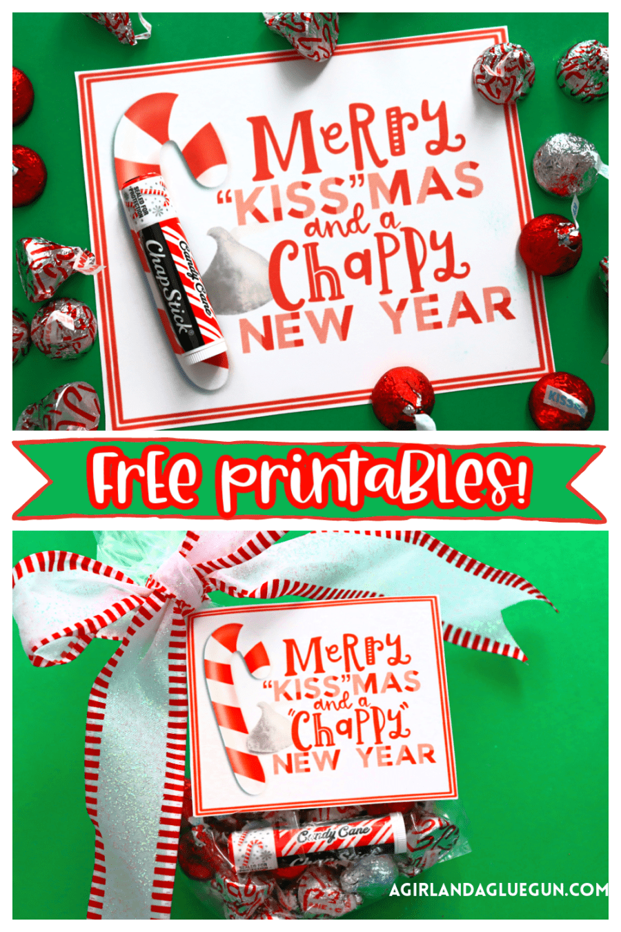 Merry KISSmas Free Printable A Girl And A Glue Gun