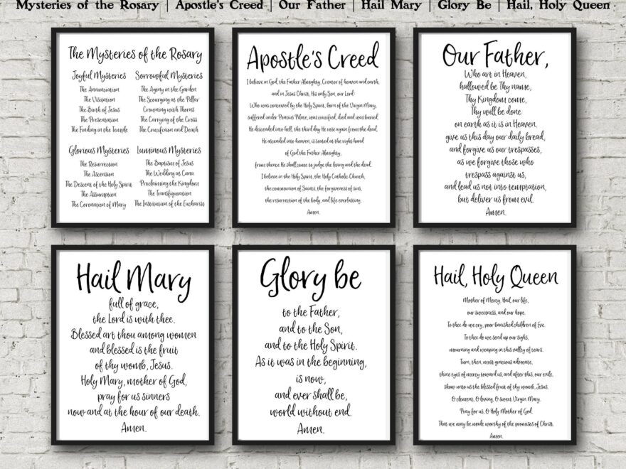 Mysteries Of The Rosary Printable Online