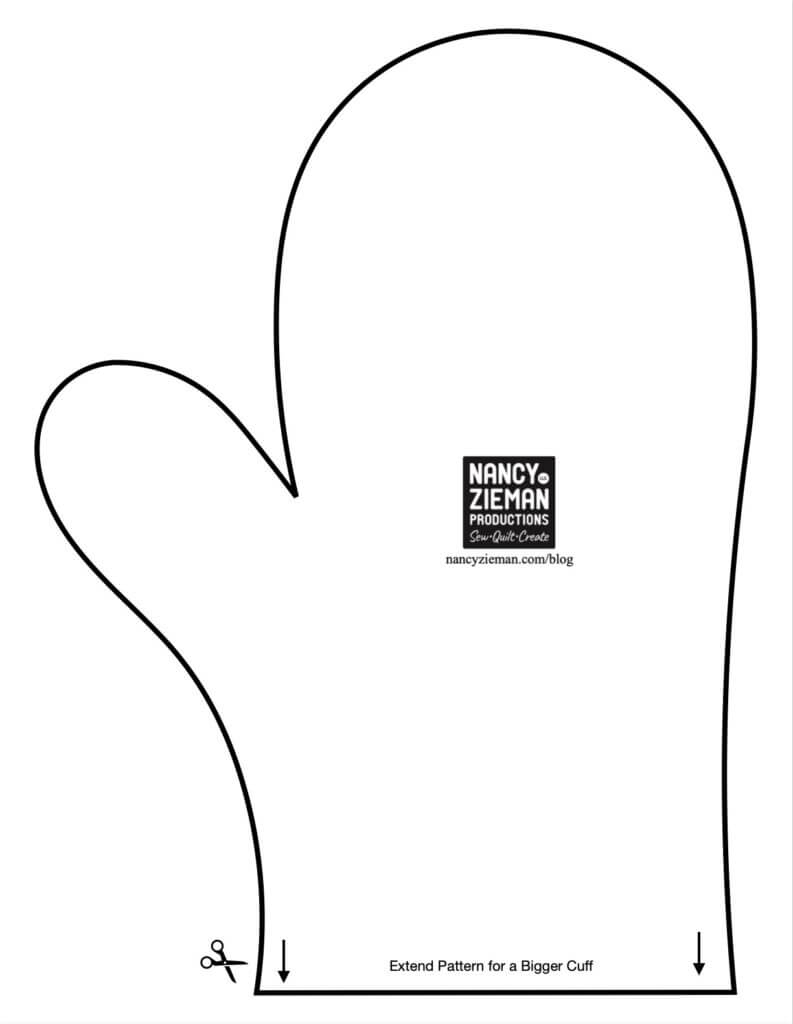Free Printable Fleece Mitten Pattern