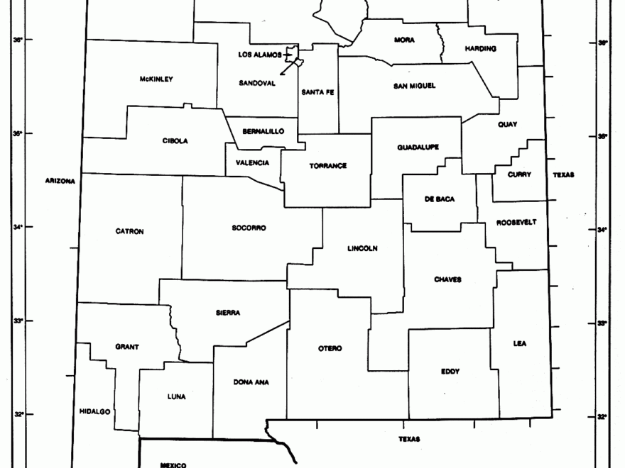 New Mexico Free Map